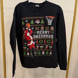*SOLD* Black Merry Swishmas Sweater. EUC. Size Large. Used once.